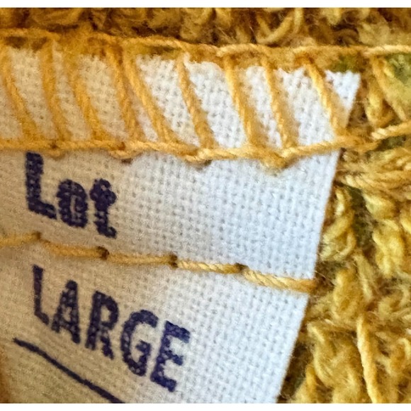 Vintage Robes of California Large Terry Cloth Caftan Green & Gold Fieldcrest EUC - Picture 13 of 14